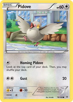 Roaring Skies 078/108 Pidove (Reverse Holo)