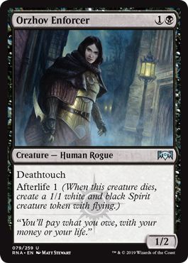 Ravnica Allegiance 079/259 Orzhov Enforcer