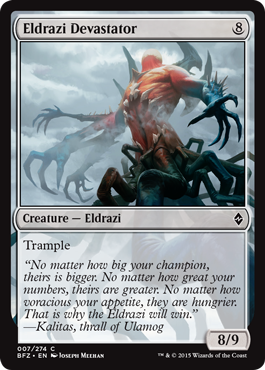 Battle for Zendikar 007/274 Eldrazi Devastator