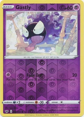 Sword & Shield 083/202 Gastly (Reverse Holo)