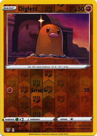 Darkness Ablaze 084 /189 Diglett (Reverse Holo)