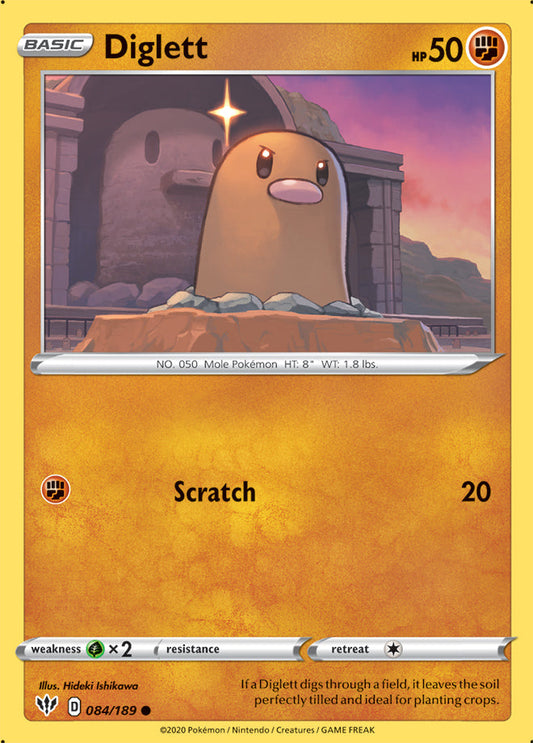 Darkness Ablaze 084/189 Diglett