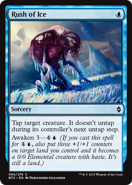 Battle for Zendikar 084/274 Rush of Ice