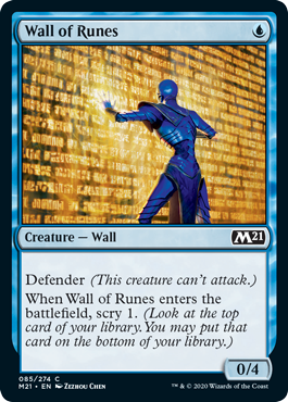 Core Set 2021 085/274 Wall of Runes