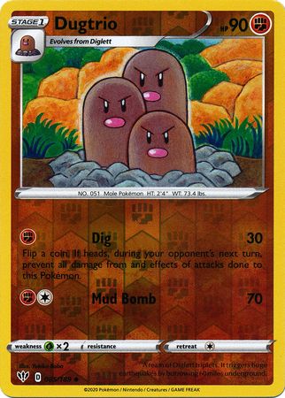 Darkness Ablaze 085/188 Dugtrio (Reverse Holo)