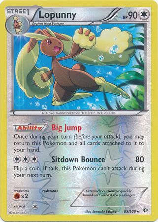 Flashfire 085/106 Lopunny (Reverse Holo)