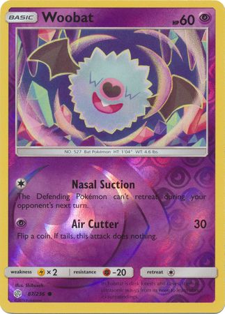 Cosmic Eclipse 087/236 Woobat (Reverse Holo)