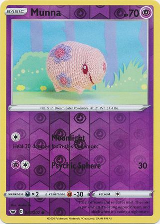 Sword & Shield 087/202 Munna (Reverse Holo)