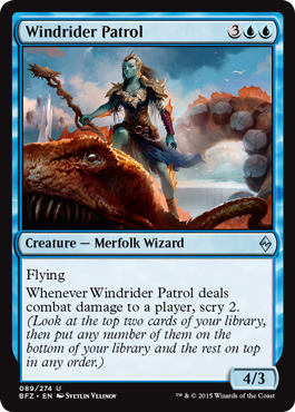 Battle for Zendikar 089/274 Windrider Patrol