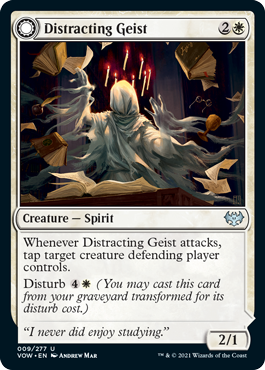 Innistrad: Crimson Vow 009/277 Distracting Geist//Clever Distraction