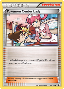 Flashfire 093/106 Pokemon Center Lady