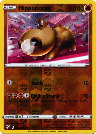 Darkness Ablaze 093/189 Hippopotas (Reverse Holo)