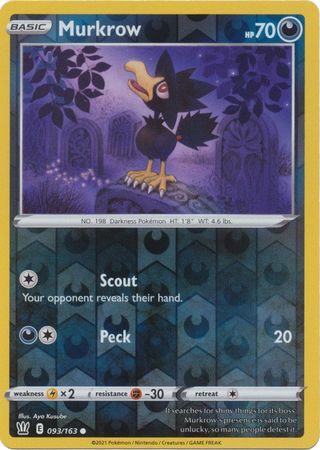 Battle Styles 093/163 Murkrow (Reverse Holo)