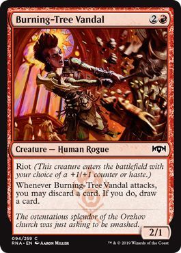 Ravnica Allegiance 094/259 Burning-Tree Vandal