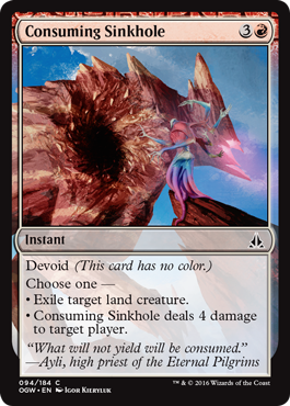 Oath of the Gatewatch 094/184 Consuming Sinkhole