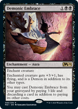 Core Set 2021 095/274 Demonic Embrace