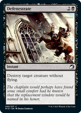 Innistrad: Midnight Hunt 095/277 Defenestrate