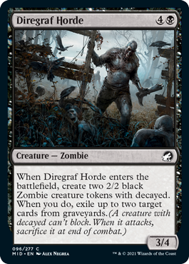 Innistrad: Midnight Hunt 096/277 Diregraf Horde