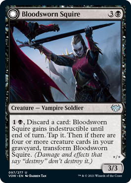 Innistrad: Crimson Vow 097/277 Bloodsworn Squire//Bloodsworn Knight