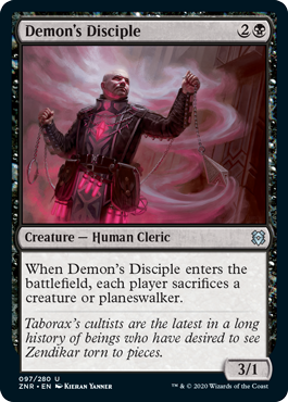 Zendikar Rising 097/280 Demon's Disciple