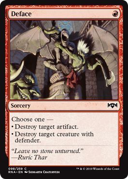 Ravnica Allegiance 098/259 Deface (Foil)