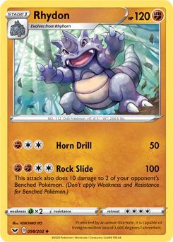 Sword & Shield 098/202 Rhydon