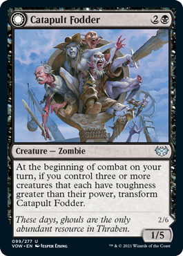 Innistrad: Crimson Vow 099/277 Catapult Fodder//Catapult Captain