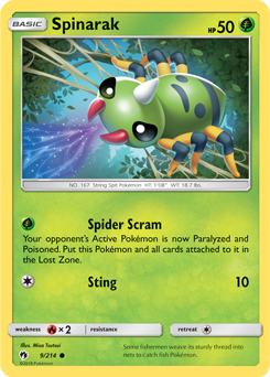 Lost Thunder 009/214 Spinarak