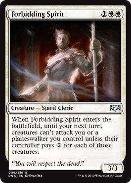 Ravnica Allegiance 009/259 Forbidding Spirit