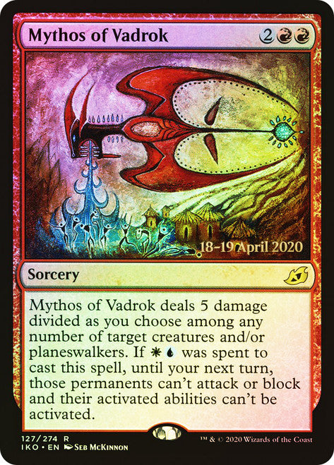 Ikoria: Lair of Behemoths 127/274 Mythos of Vadrok (Pre-Release)(Foil)