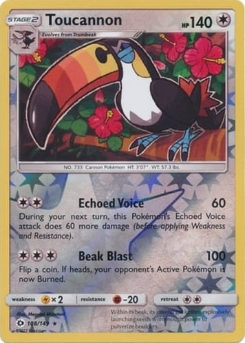 Sun & Moon 108/149 Toucannon (Reverse Holo)