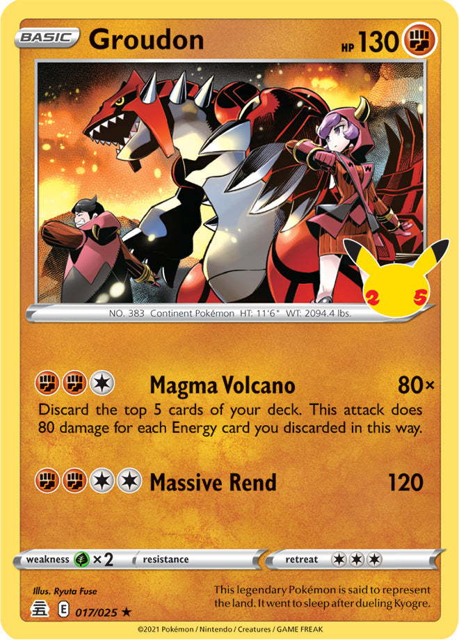 Celebrations 17/25 Groudon (Holo)