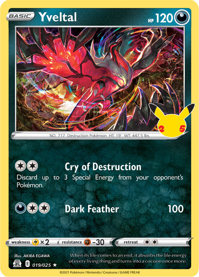 Celebrations 19/25 Yveltal (Holo)