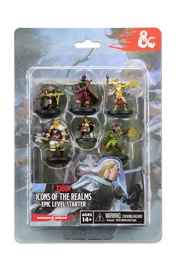 Dungeons & Dragons Icons of the Realms Miniatures 7-Pack Epic Level Starter