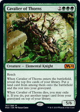 Core Set 2020 167/280 Cavalier of Thorns (Foil)