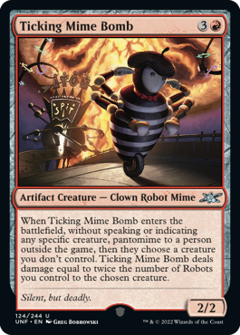 Unfinity 124/244 Ticking Mime Bomb