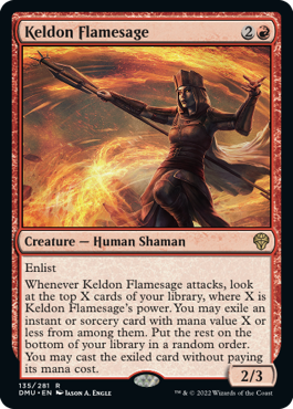 Dominaria United 135/281 Keldon Flamesage