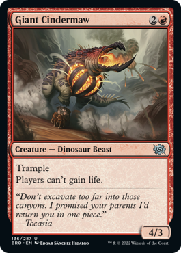 The Brothers' War 136/287 Giant Cindermaw (Foil)