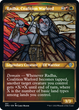 Dominaria United 310 Radha, Coalition Warlord (Stained Glass)