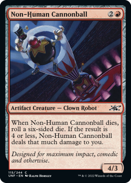 Unfinity 115/244 Non-Human Cannonball