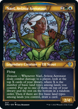 Dominaria United 306 Nael, Avizoa Aeronaut (Stained Glass)