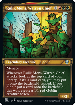 Dominaria United 316 Rulik Mons, Warren Chief (Stained Glass)