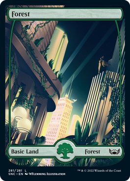 Streets of New Capenna 281/281 Forest (Full-Art Metropolis)