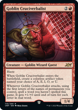 Unfinity 110/244 Goblin Cruciverbalist