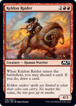 Core Set 2020 146/280 Keldon Raider (Foil)