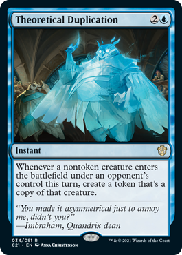 Commander 2021 034/081 Theoretical Duplication