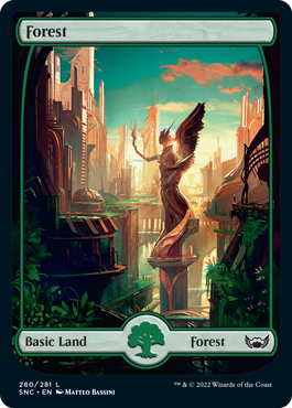 Streets of New Capenna 280/281 Forest (Full-Art Metropolis)