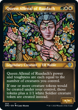 Dominaria United 309 Queen Allenal of Ruadach (Stained Glass)