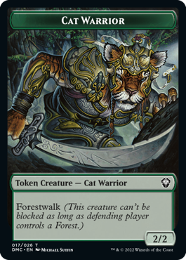 Cat Warrior 017/026 Dominaria United Token