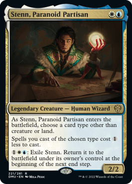 Dominaria United 221/281 Stenn, Paranoid Partisan